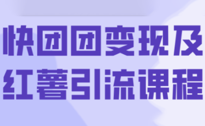 葡萄·快团团变现及红薯引流课程